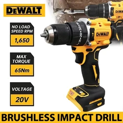 DeWalt DCD800 wiertarka elektryczna 20V bezszczotkowy wkrętak akumulatorowy kompaktowa wiertarka/sterownik elektronarzędzia do akumulatora Dewalt 20V