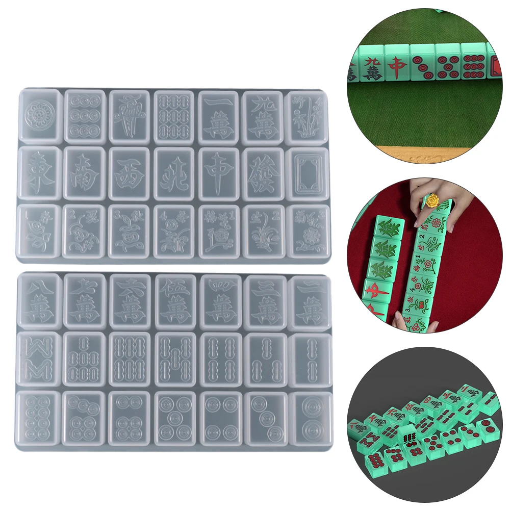 2pcs Crystal Epoxy Silicone Molds Flexible Craft Mold Resin Jewelry Home Decor Gift Mould for Creative