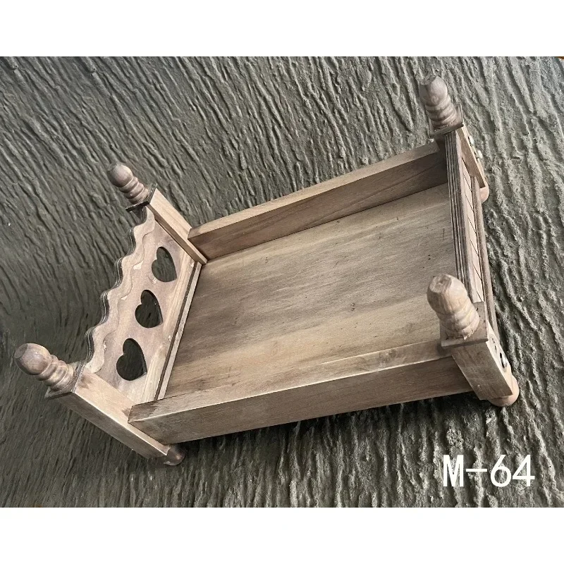 Newborn Photography Props Assembled Small Wooden Bed Studio Baby Photo Posing Decoration Furniture Ideal Photo Shoot Accessories