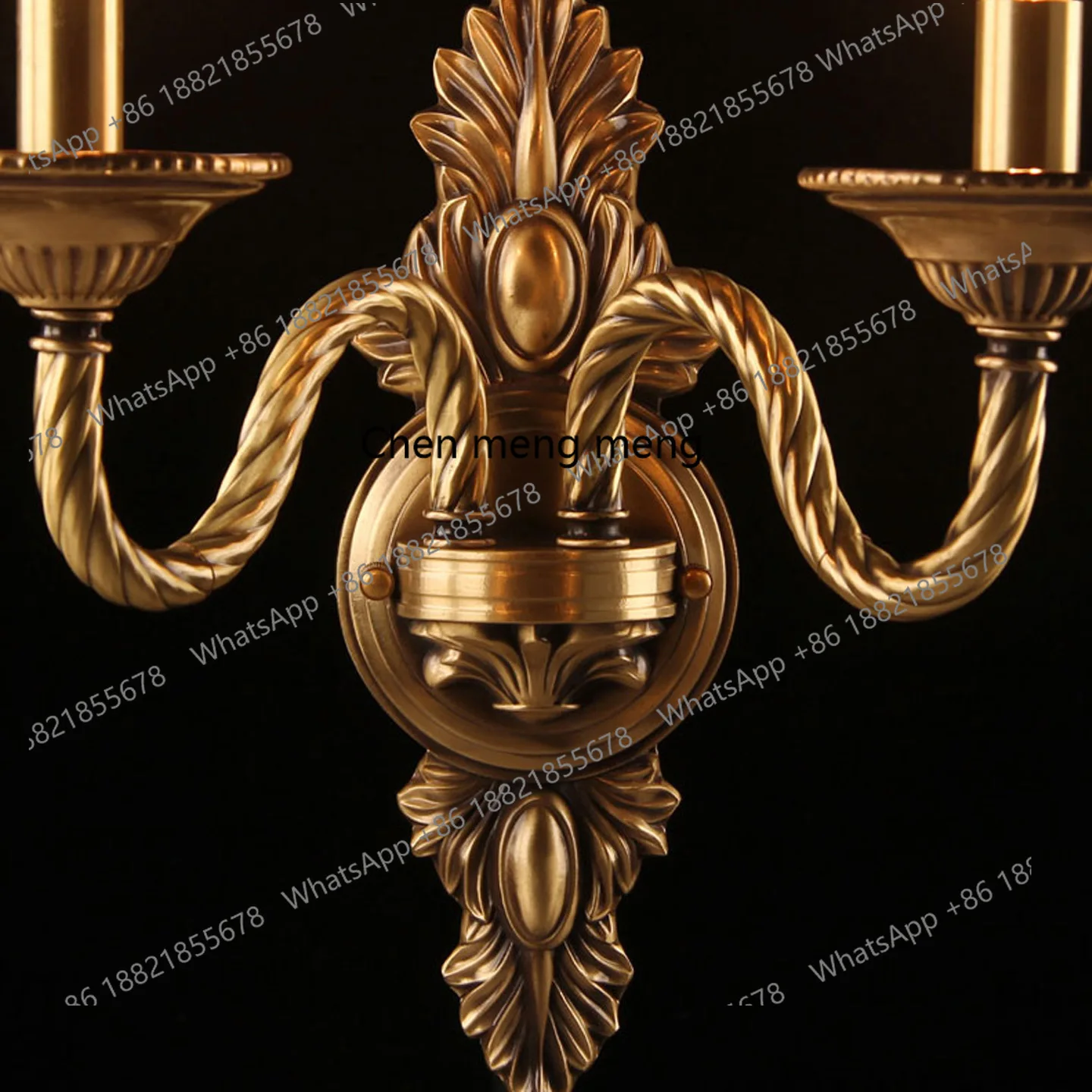 مزدوج الرأس الأمريكية جميع النحاس شمعة الكريستال الجدار مصباح الدرج مدخل الممر الجدار مصباح مرآة الجدار الأمامي مصباح
