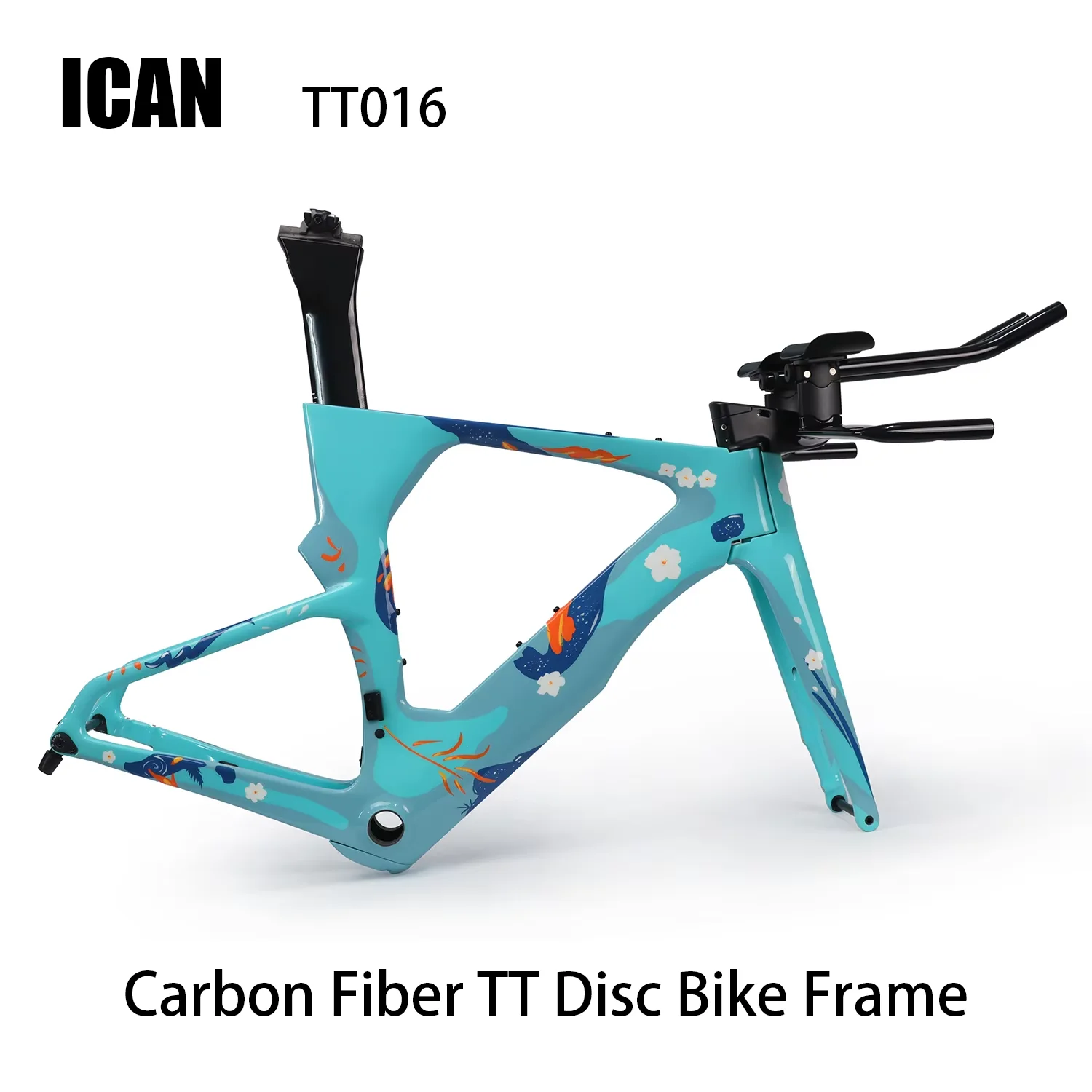

ICAN Carbon Time Trail Frame TT016 Toray T700 BB86 и внутренняя прокладка кабеля В комплект входит руль, новая оригинальная модная роспись