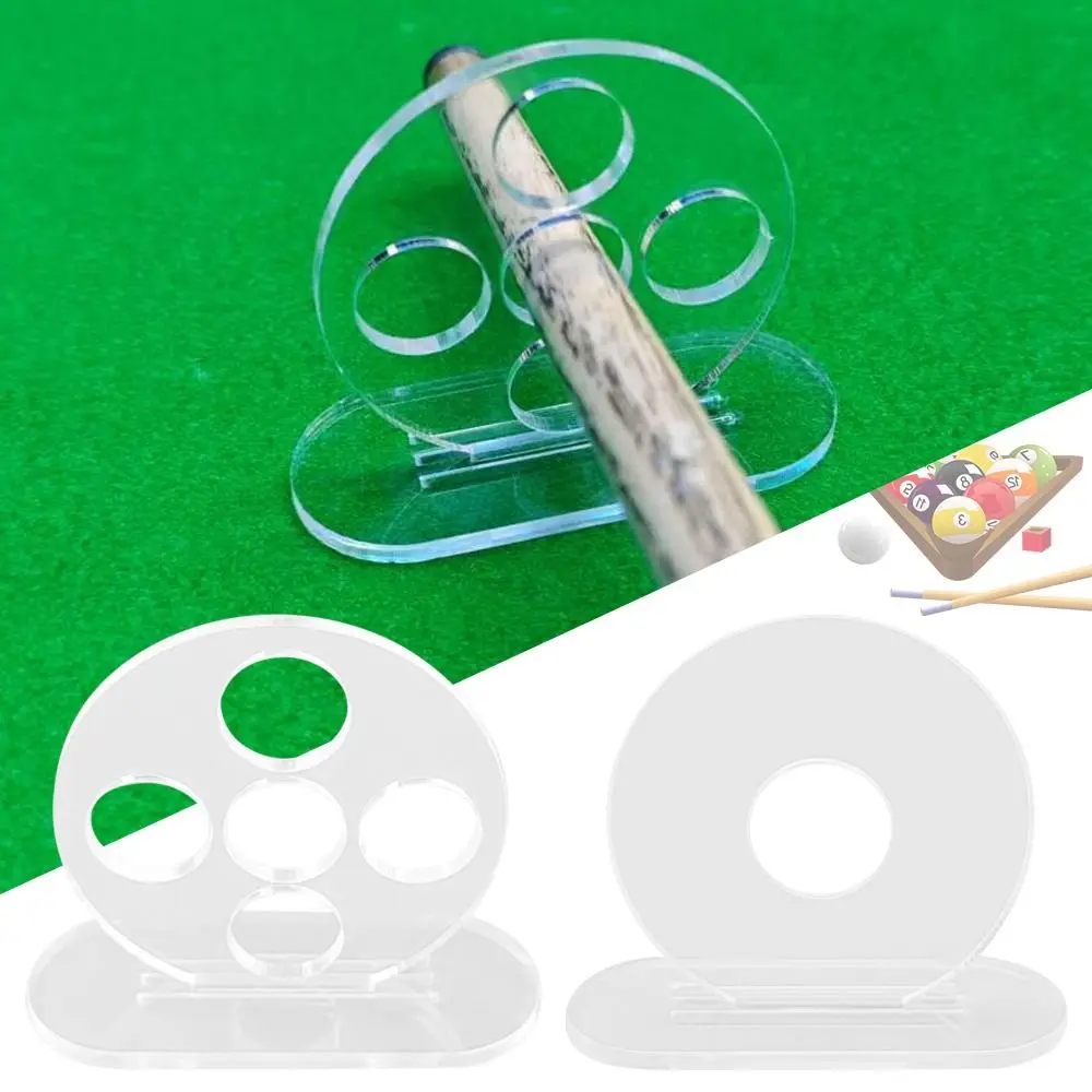 

5 Holes OR 1 Holes Billiard Rod Trainer Anti Slip Durable Billiard Stroke Exerciser Clear Occupational Portable
