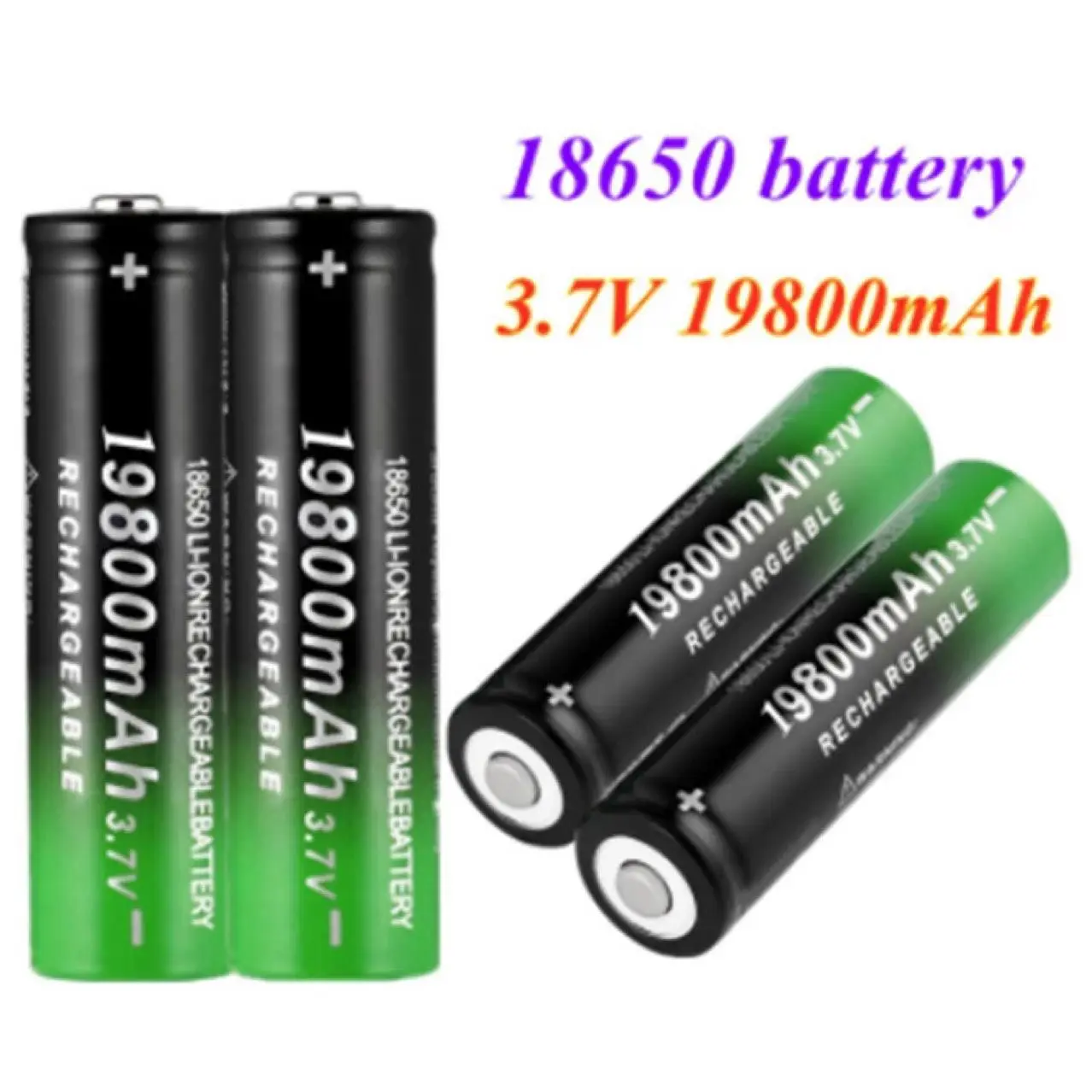 18650 lithium battery3.7V power type19800mAh suitable for flashlights walkie talkies solar lights chainsaws rechargeable battery