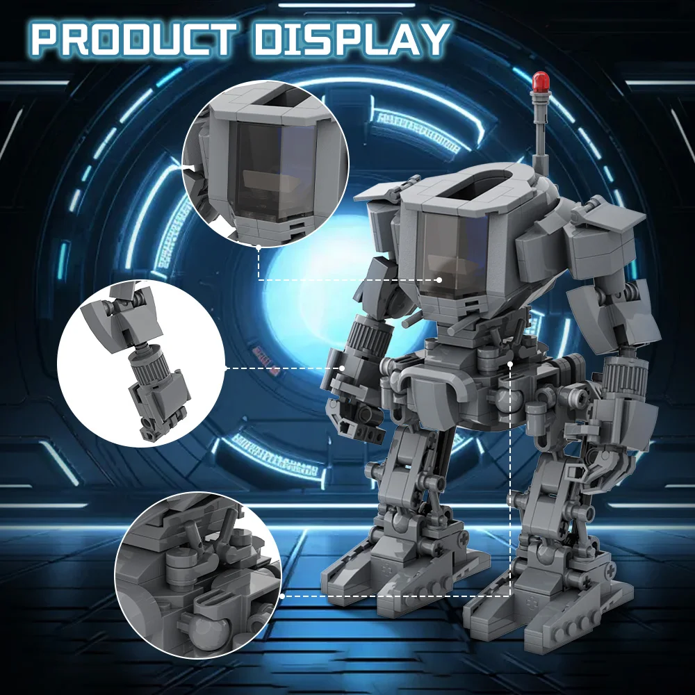 

Moc Mech 251224 Building Blocks-Modular Futuristic Robot Model Kit Combat Mech DIY Tactical Bricks Set Kids Adult Gifts