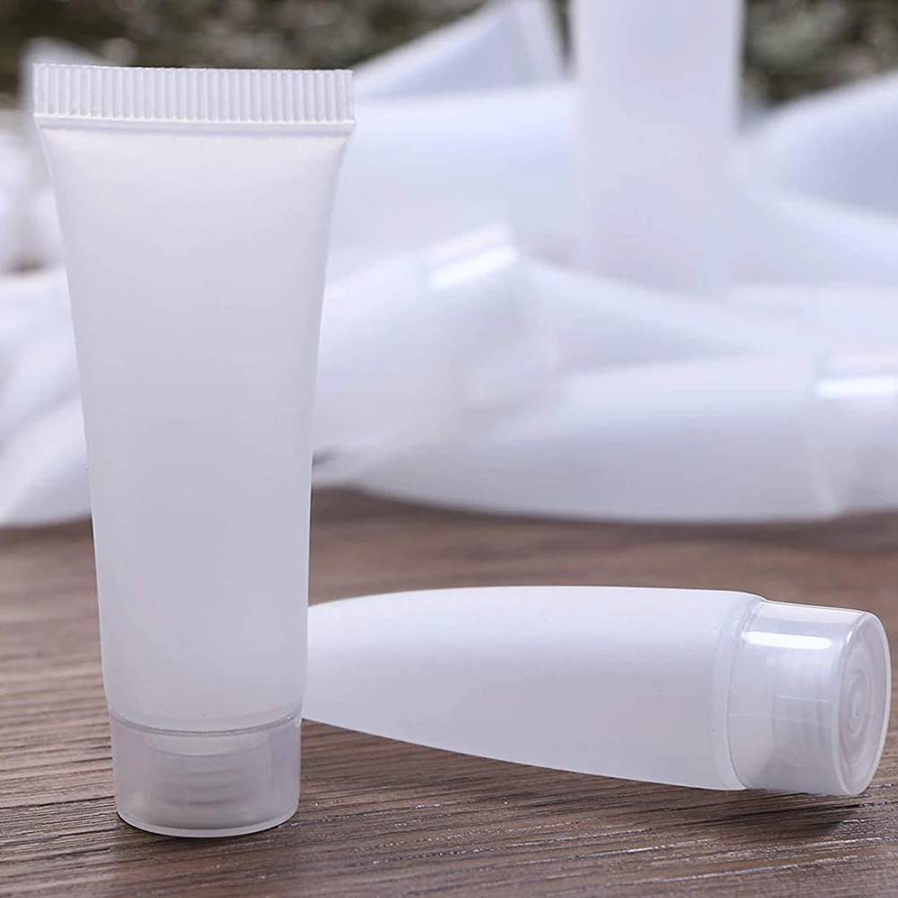 

10Pcs Refillable Squeeze Bottles 10Ml 20Ml Travel Size Portable for Shampoo Body Wash Face Cleanser Lightweight Leak-Proof