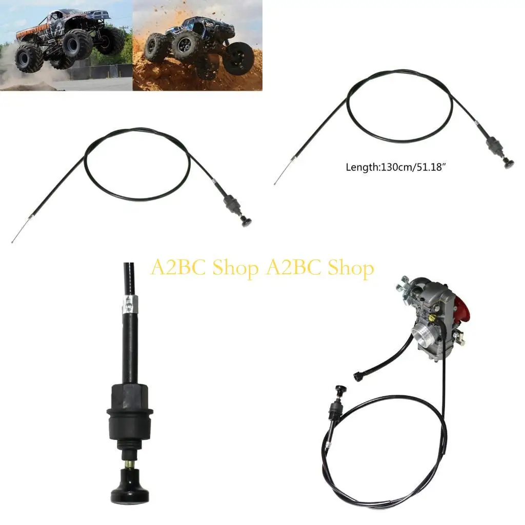 A2BC Motorcycle Carb Carburetor Choke Cable Wire Harness 1300mm Length for PE TRX350