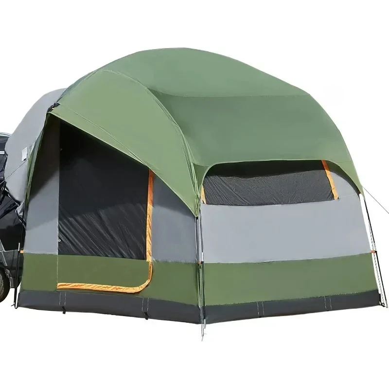 

Camping Tent SUV Tent for Camping, Waterproof PU3000mm Spacious Double Layer Design for 5-8 Person, Includes Rainfly