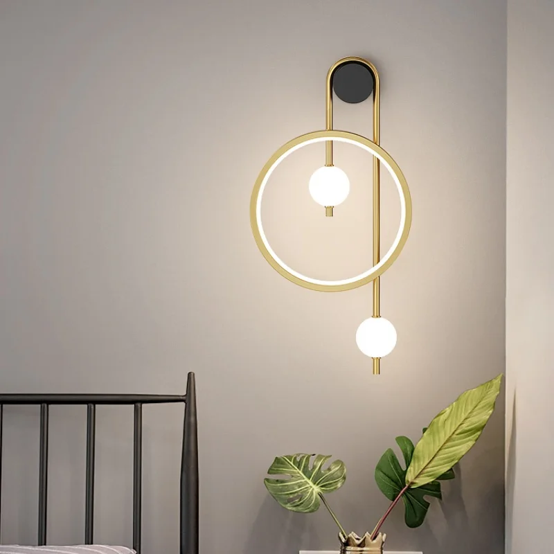 

Bedroom bedside wall light luxury style Nordic modern minimalist living room pendant light entrance hallway lighting fixtures