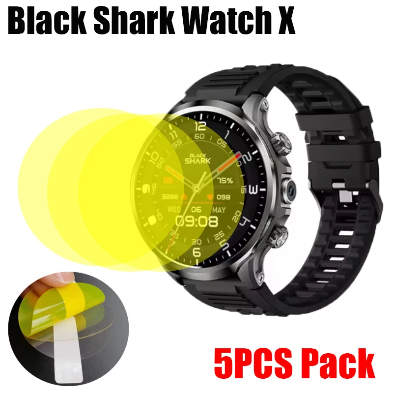 5PCS For Black Shark Watch X Screen Protector Smart Watch Ultra Thin Cover HD TPU Film