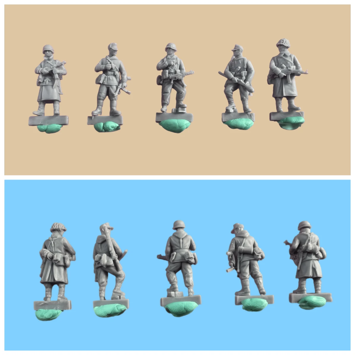 

Маленький набор для сборки модели из смолы в масштабе 1/72, GK, 5-фигурная модель пехотинцев для оформления сцен