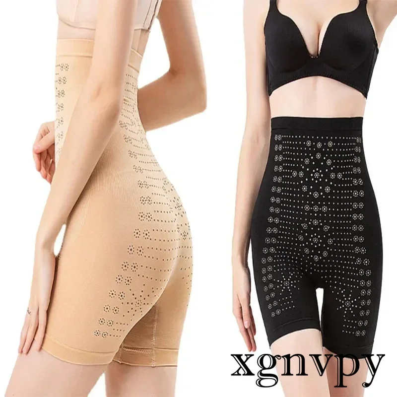 Xgnvpy-ropa interior de cintura alta para mujer, Bóxer adelgazante posparto, levantamiento de cuerpo y cadera, adelgazante de muslo