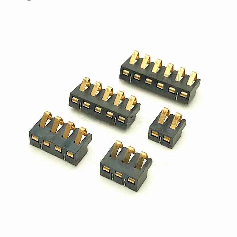 2-5pcs 2.5mm Positive Pressure Battery Connector BC-35 2P 3P 4P 5P 6P Gold-plated Conductive Spring Battery Charge Contact Piece