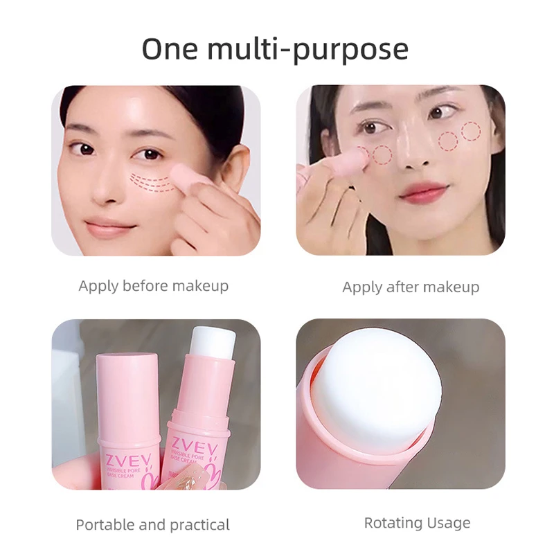 Makeup Primer Long Lasting Beauty Products Concealer Oil Control New Face Makeup Pore Base Stick Brighten Skin Tone Nature 1pcs