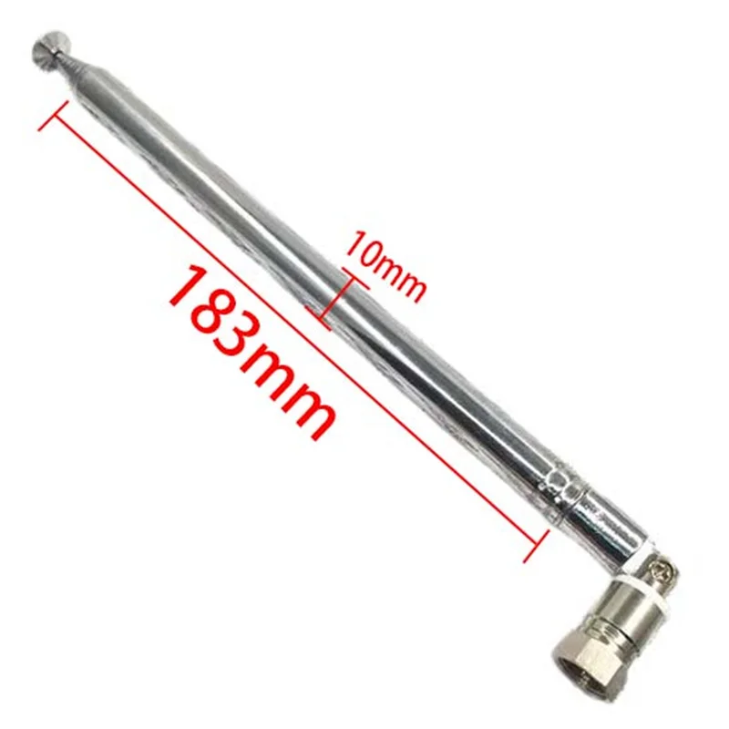 FM Radio Antenna Replacement 75 Ohm FM Antenna 10 Sections Telescopic for Yamaha Amplifier Aerial Rod Antenna Radio Tools