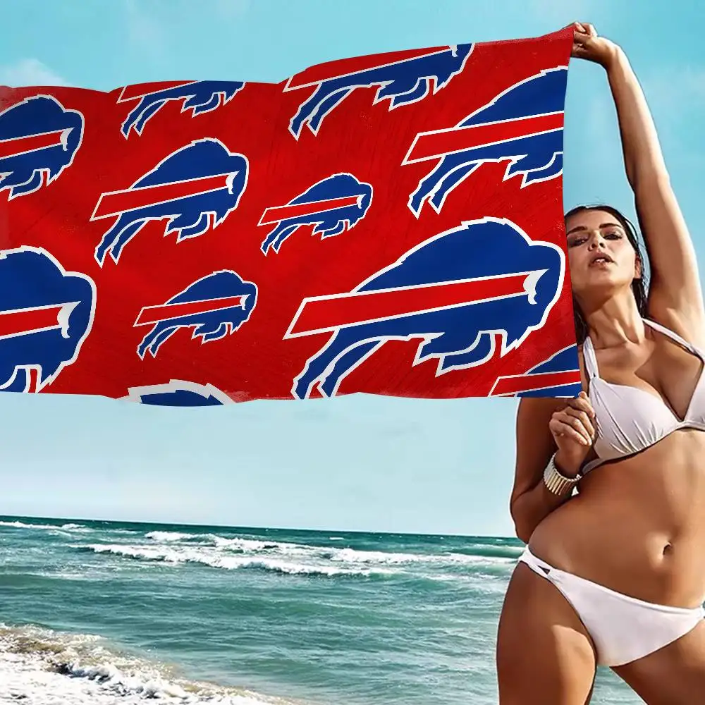 Cooles B-BuffaloS-B-BillS Badetuch aus Mikrofaser, weich, wasserabsorbierend, atmungsaktiv, für Mädchen und Kinder, dekoratives Cartoon-Strandtuch – Detail 10
