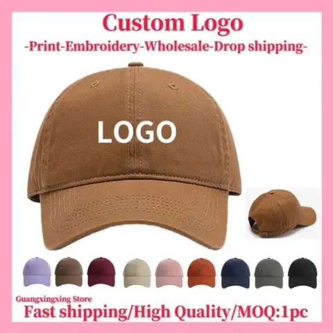 Customized baseball cap 3D embroidered sun hat unisex cotton design LOGO picture printing hat wholesale