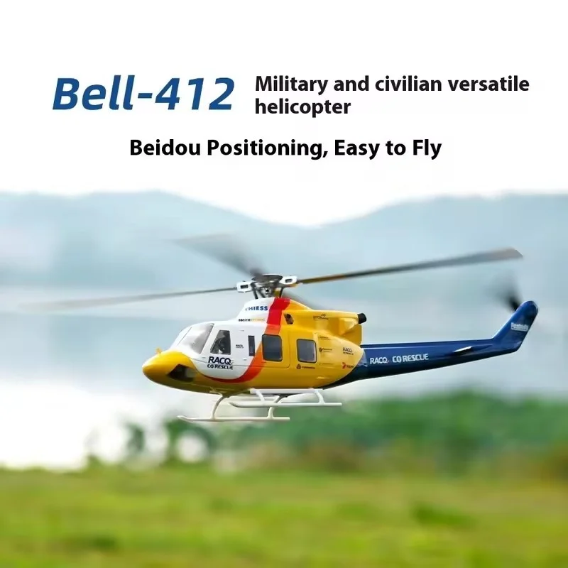 Bell-412 Remote Control Realistic Helicopter 470-Level Six-Channel Model H1 Upgrade Ace Flight Control Gps Positioning Toy Gifts