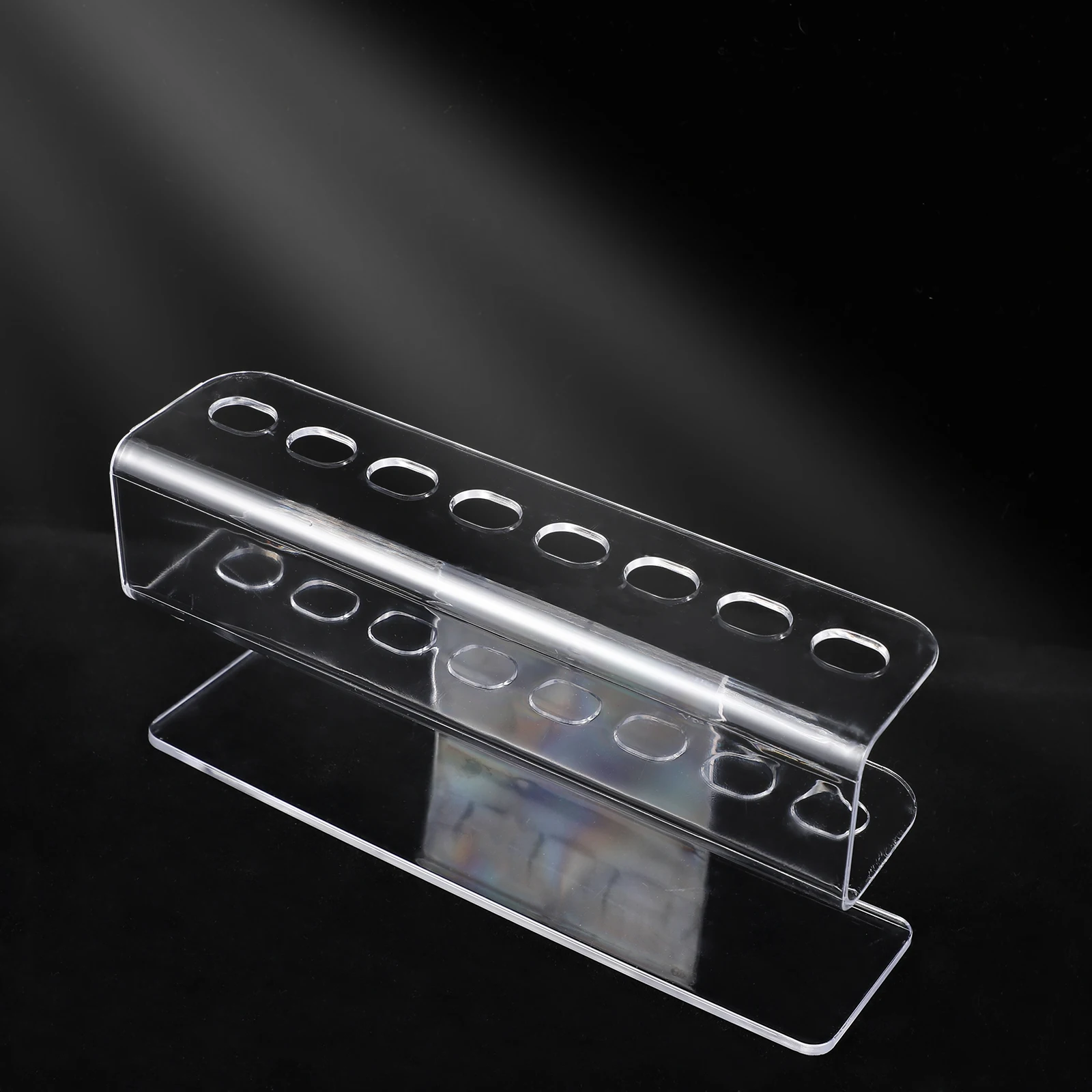 

Acrylic Tweezer Holder 8 Slot Display Rack for Eyelash Tools Compact Makeup Organizer for Professionals and Beginners