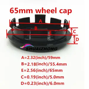 4 pcs 3D new for Volkswagen 56mm 60mm 65mm 68mm car emblem wheel hub cube Central Brach 9 Main Sales Center Jante VW - №7