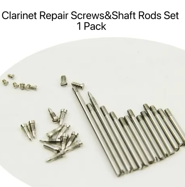 1 Pack Clarinet Repair Accessories Set - Musical Instrument Maintenance Kit with Screws And Shaft Rods