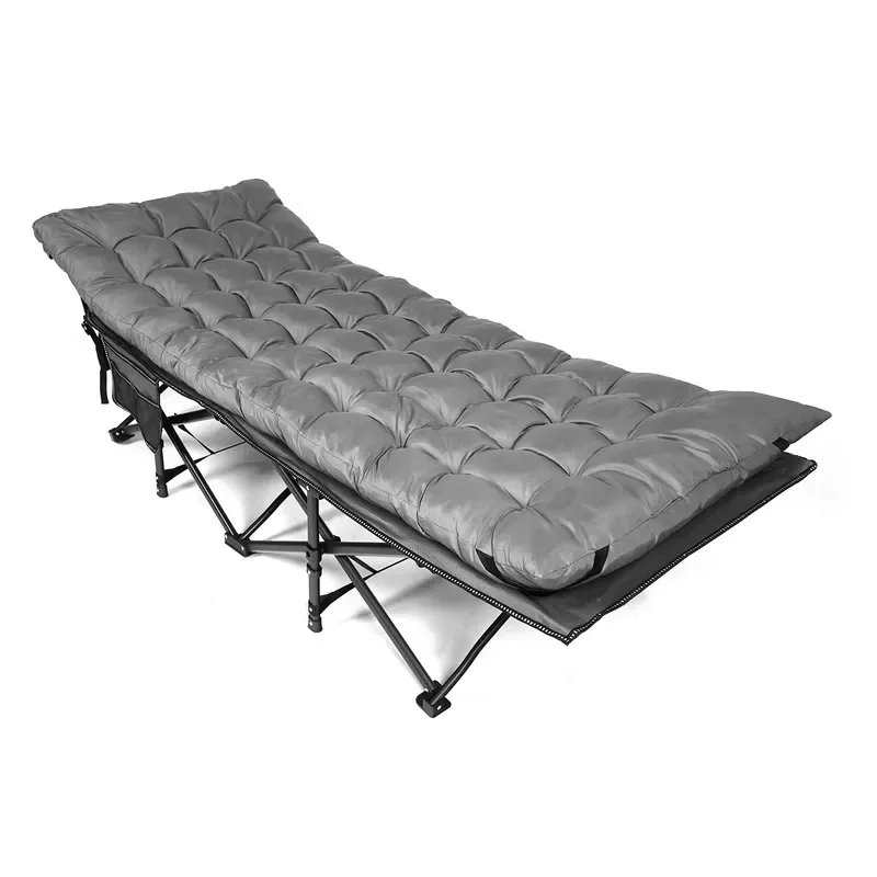 Heavy Duty Steel Frame Portable Folding Outdoor Camping Bed Multi Functional Sleeping Cot for Travel Hiking and Emergency Use