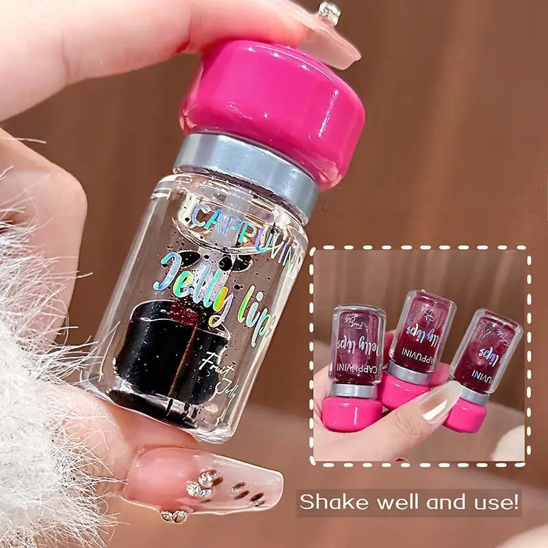 Color-Changing Translucent Lip Glaze Mushroom Design Moisturizing  Lipstick Gloss Easy to Apply Water Light Lip Gloss