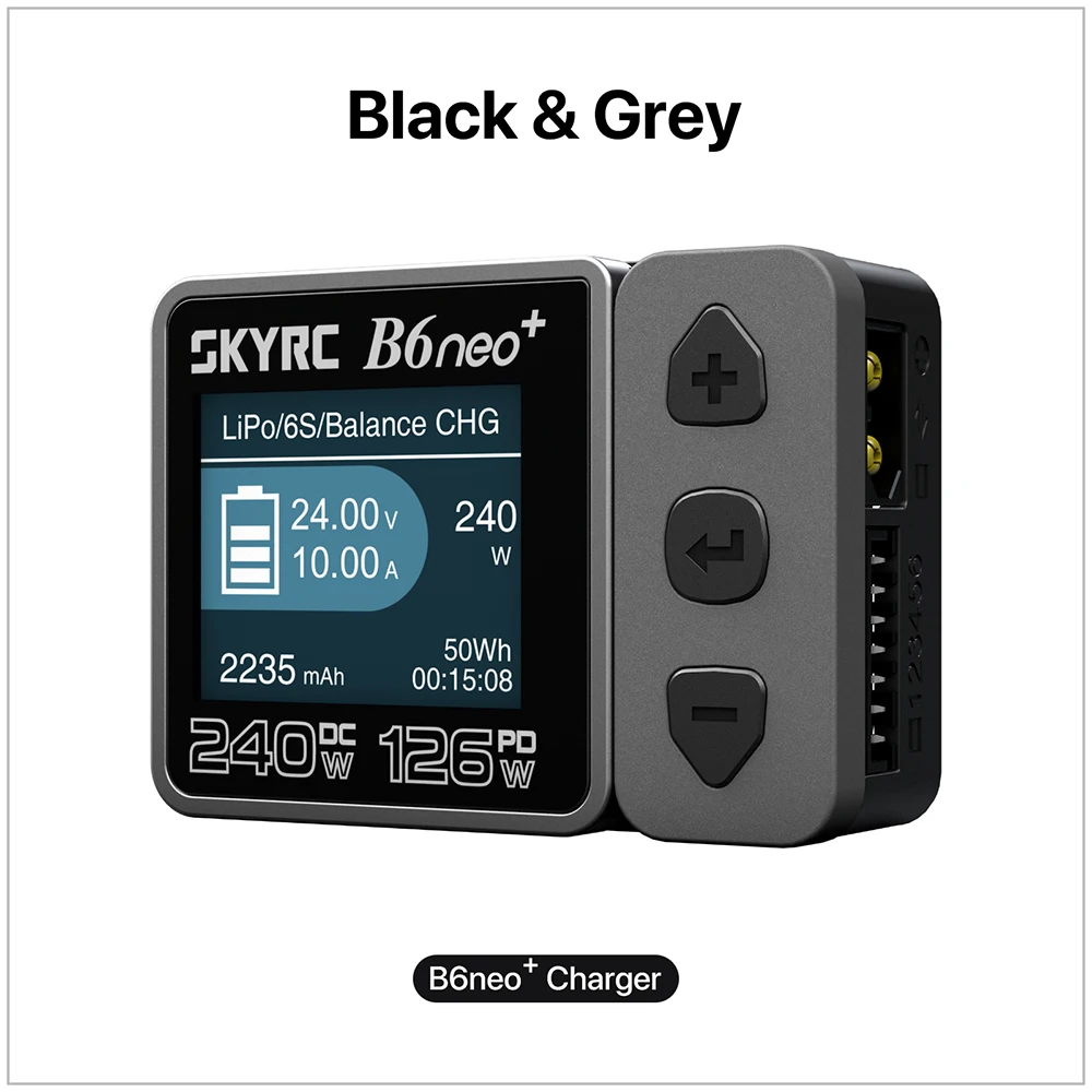 ​ SKYRC B6neo+ Smart Charger High Power DC240W PD126W Meertalige balanslader 600mA XT60/Type-C /PSA100 voedingsadapter