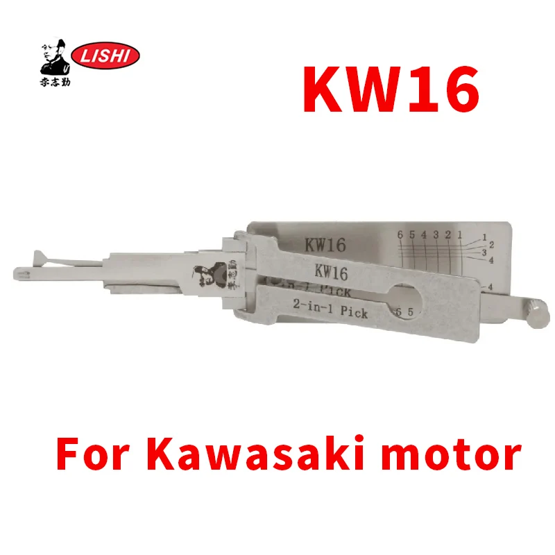 

2026 Lishi 2-in-1 Pick/Decoder Tool for Kawasaki Motorcycles KW16 KM8 Locksmith Professional Automotive Entry System