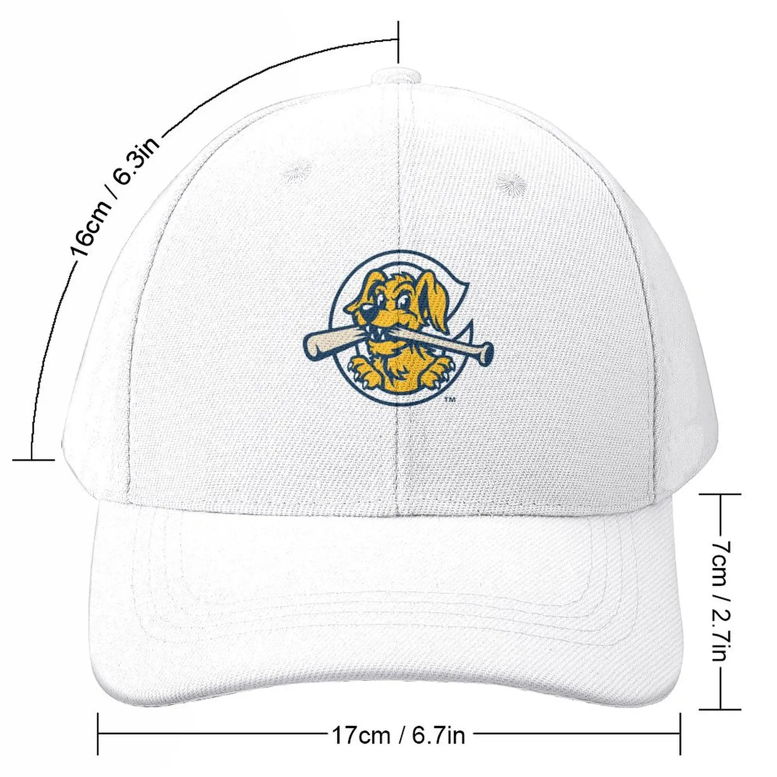 Charleston RiverDogs#0003#03 Baseball Cap Designer Hat Sun Hat For Children cute Big Size Hat Luxury Woman Men's