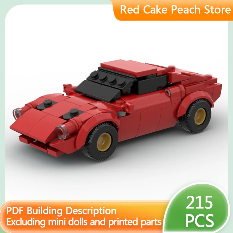 

Модель скоростного гоночного автомобиля MOC, строительные кирпичи, короткая колесная база, суперкар, модульная технология, детские праздничные подарки, сборка игрушек, костюм