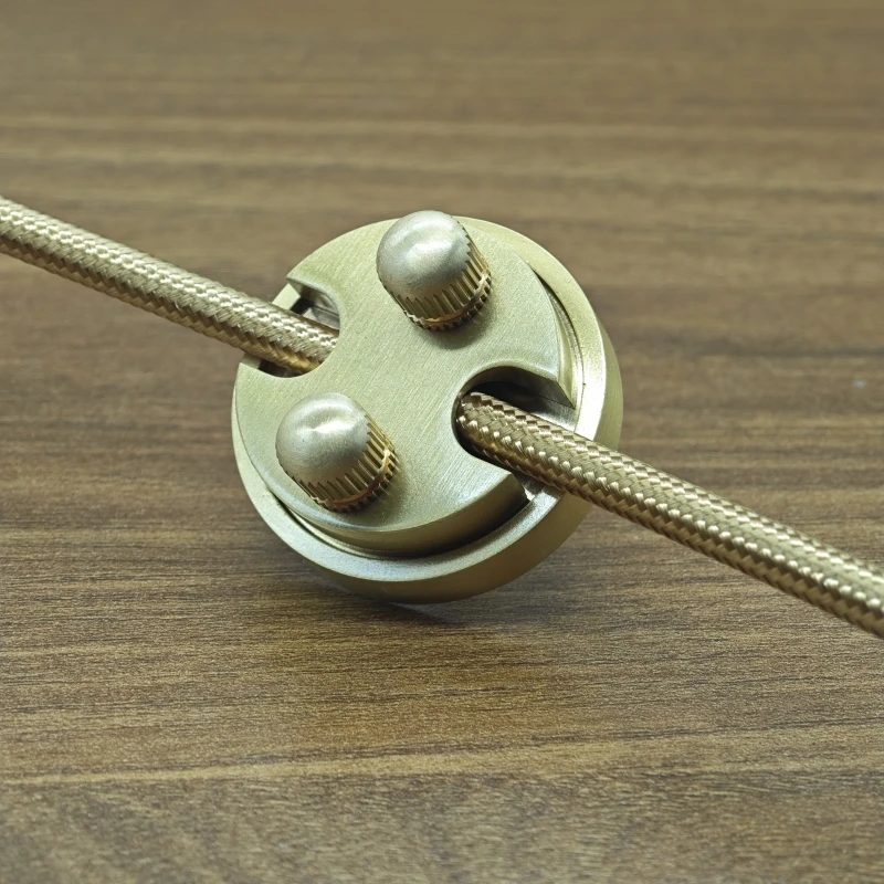 Solid Brass Lighting Cable Connector Wire Lock Fitting Adjustable For Ceiling Wire Styling Chandelier Pendant Lamp Hardware