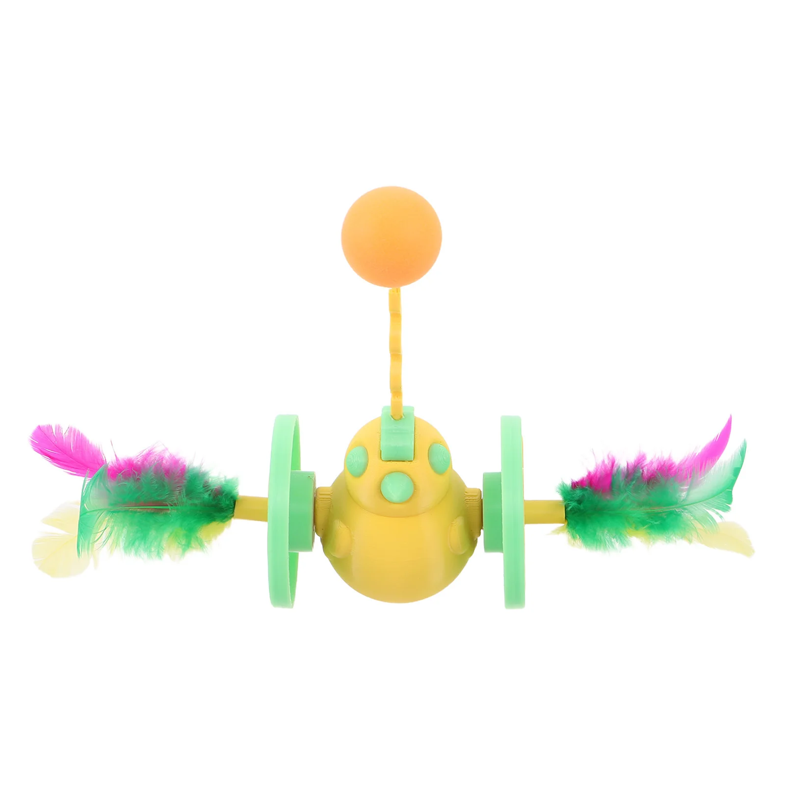 

Roller Tumbler Cat Exercise Ball: Interactive Wobbling Play for Indoor Kitten Training Chasing Fun, Pet Supplies Enrichment