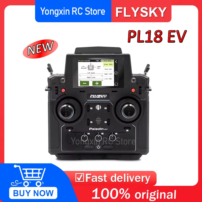 

Радиосистема Flysky 2.4G 18CH PL18EV с приемником FGR12B FGR8B и 3,5-дюймовым сенсорным TFT-экраном для моделей радиоуправляемых лодок, автомобилей и танков