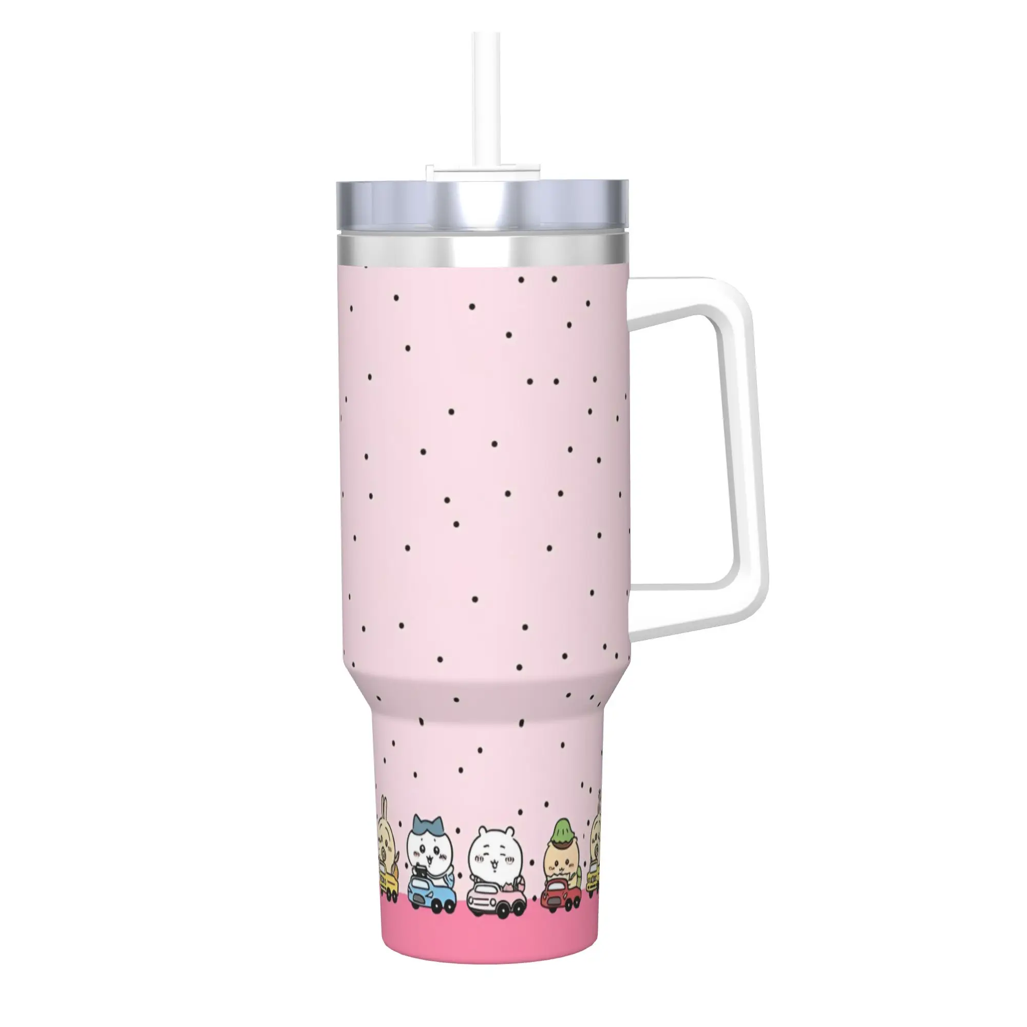 

40oz Cute Chiikawa Kawaii Cartoon Vacuum Insulated Tumbler Japanese Anime Double Wall Mug Water Bottle Cup Car Leak Proof