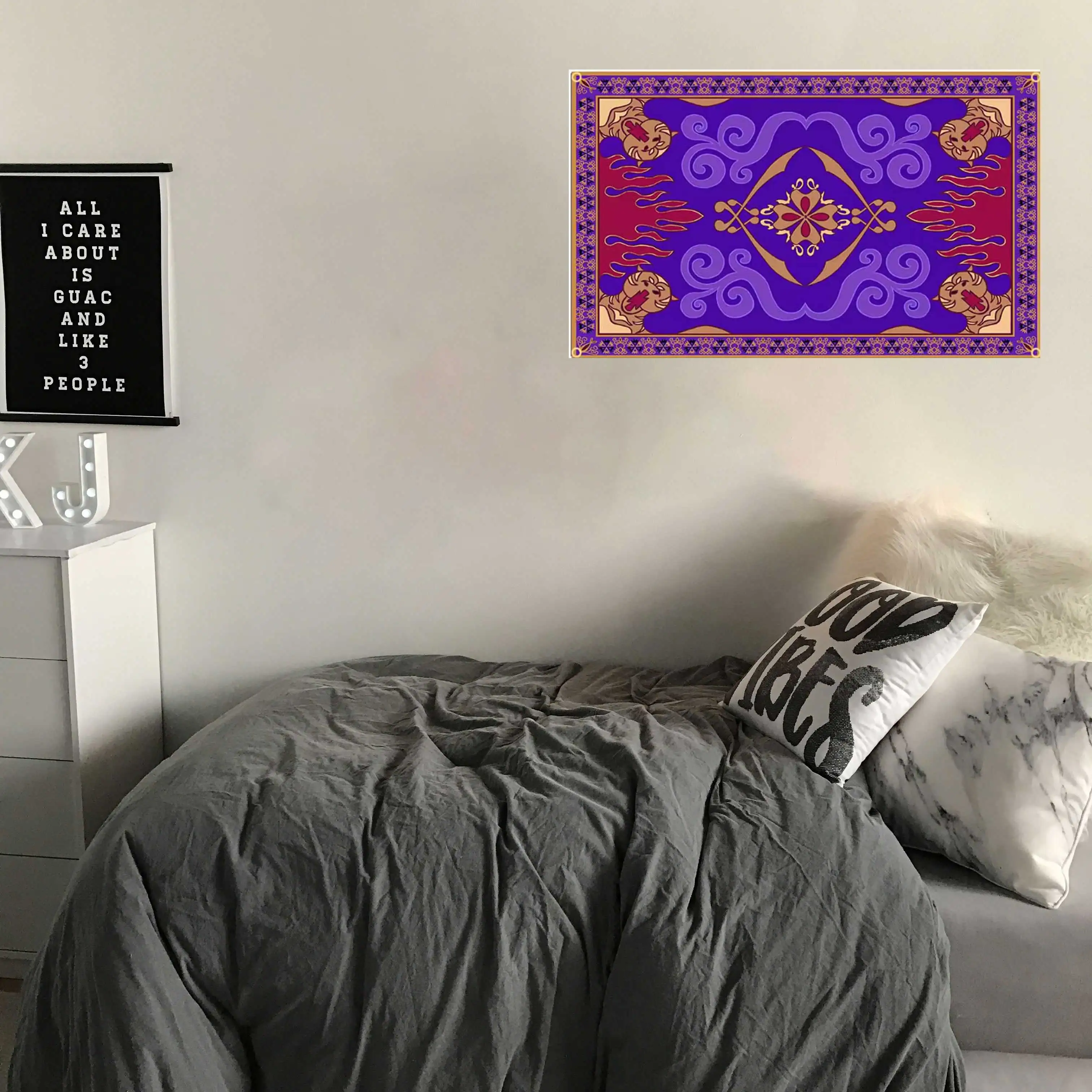 60x90cm/90x150cm Aladdin Flying Carpet Flag Tapestry 1992 Magic Wall Hanging Art Banner For Bedroom Home Outdoor Decor