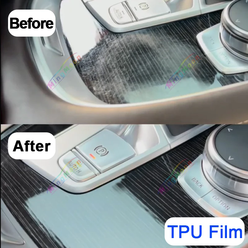 Tpu Transparent Film for Citroen C5X C5 X Car Interior Sticker Center Console Gear Navigation Dashboard Door Window Lift Panel