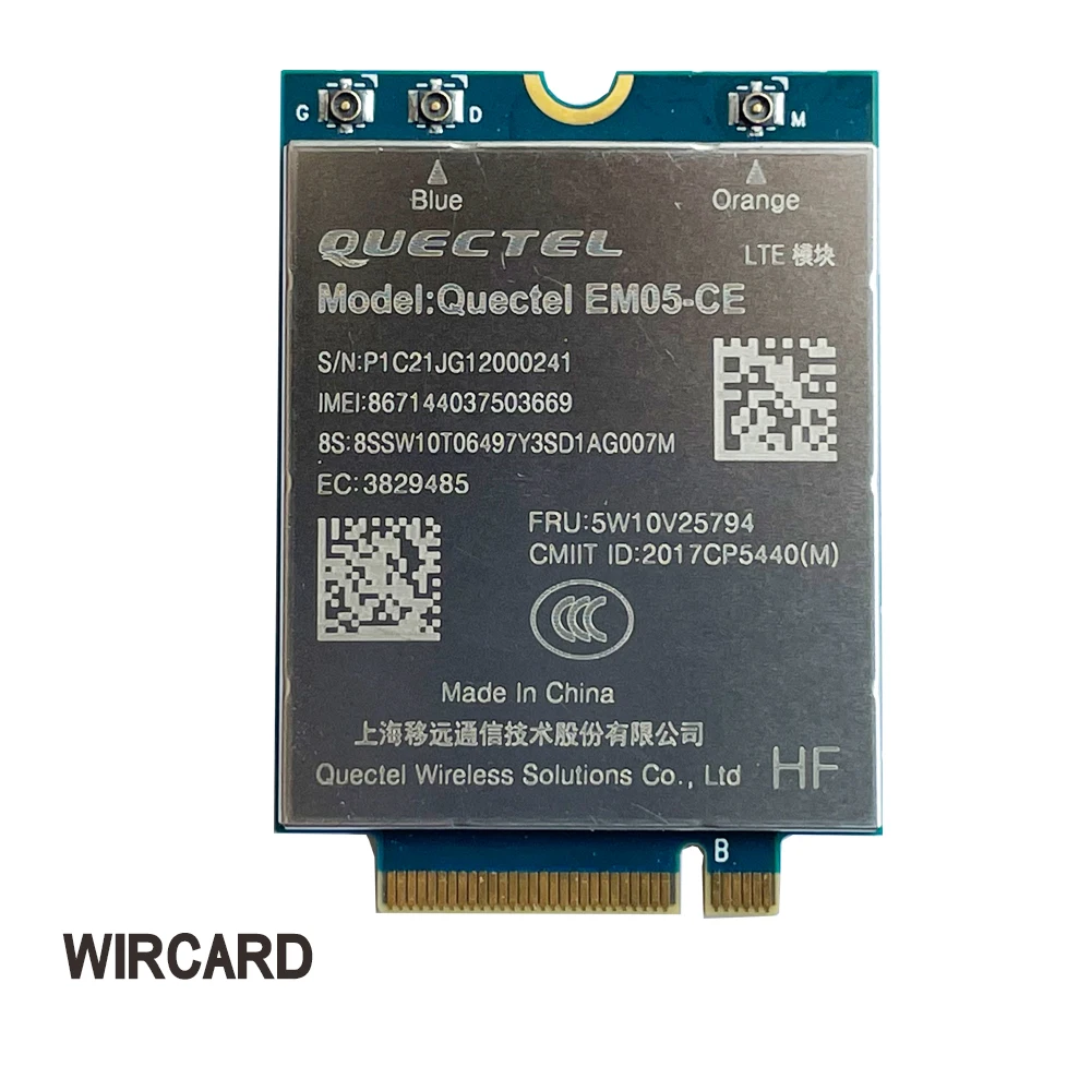 EM05-CE LTE 4G Card FDD-LTE TDD-LTE Cat4 150Mbps 4G Module FRU 5W10V25794 for Laptop