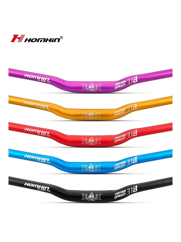 AliExpress NONE HOMHIN Mountain Bike Handlebars Aluminum Swallow Handlebar Faucet Handlebars 720/780mm Bicycle Accessories