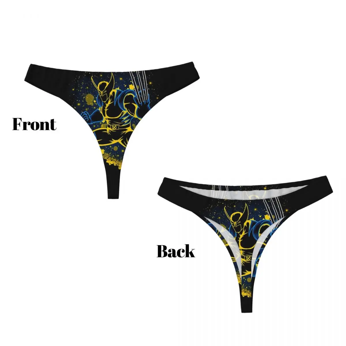 Custom Wolverine Role G-string Thong Women Breathable Stretch Panties Underwear