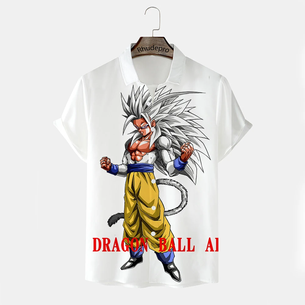 

Men's Shirt High Quality Japanese Anime Gift Streetwear Y2k Clothes Anime Goku 2024 Shirts Harajuku Style Clothing 5XL Trend