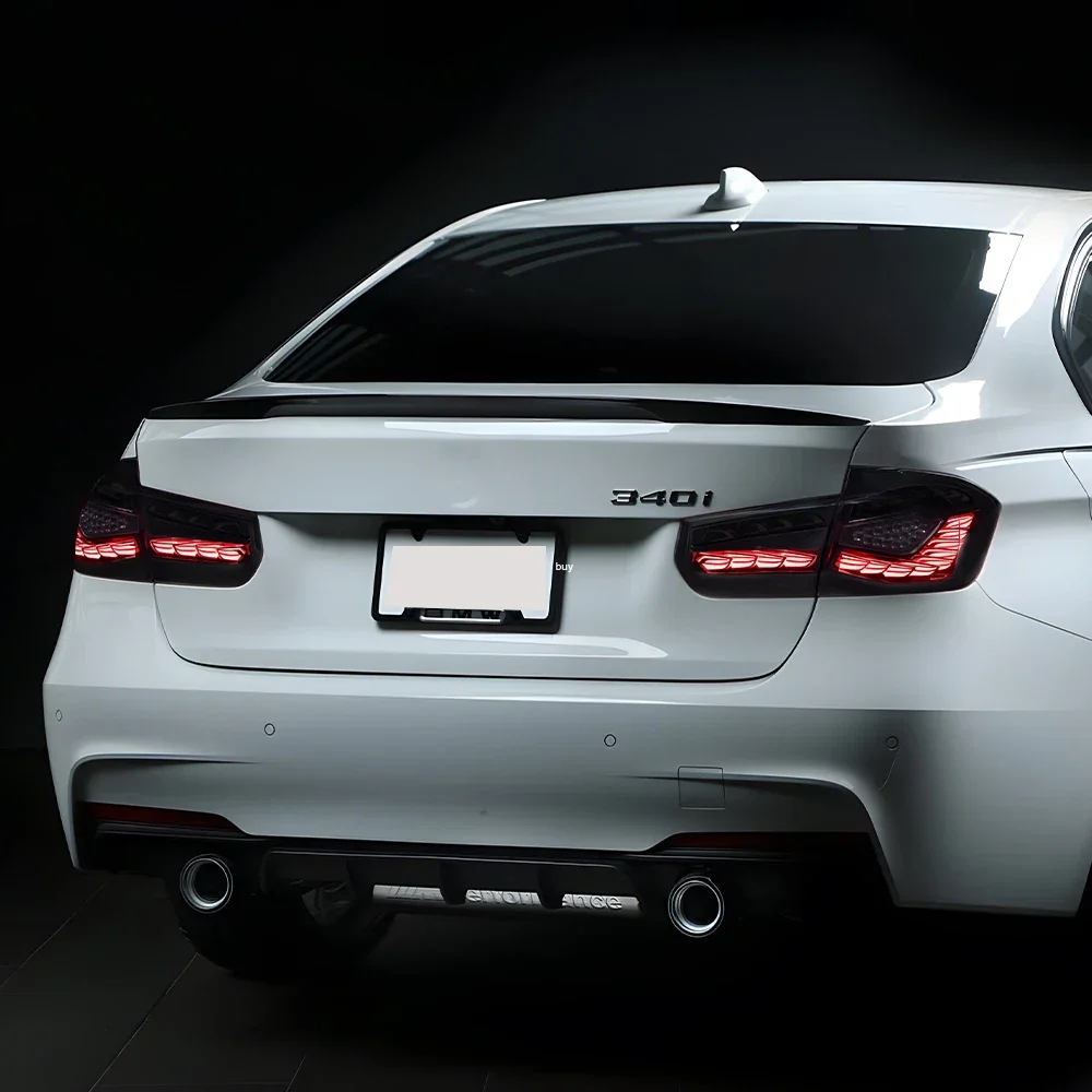 

Для BMW 3 серии F30 318i 320i 325i 330i 2013-2019 светодиодный автоматический задний фонарь в сборе, обновленная двойная шкала дракона, аксессуары для задних фонарей