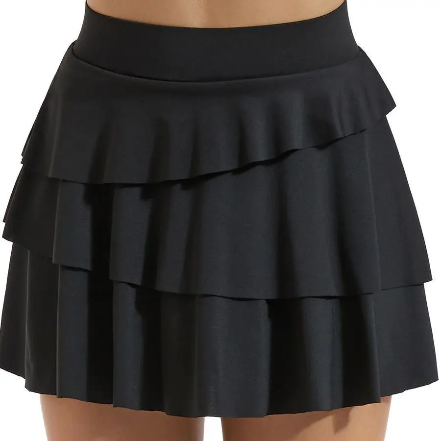 

Side Pocket Shorts Under The Skirts Women Sports Running Fitness Gym Pleated Lady Tennis Clothes Badminton Shorts Golf Skirt