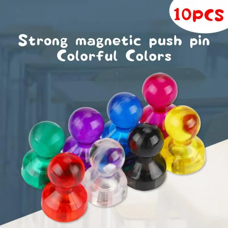 10PCS Magnet Pushpin Office Pushpin Strong Neodymium Magnet Cone Magnet Super Magnet Refrigerator Clous Magnétiques Forts