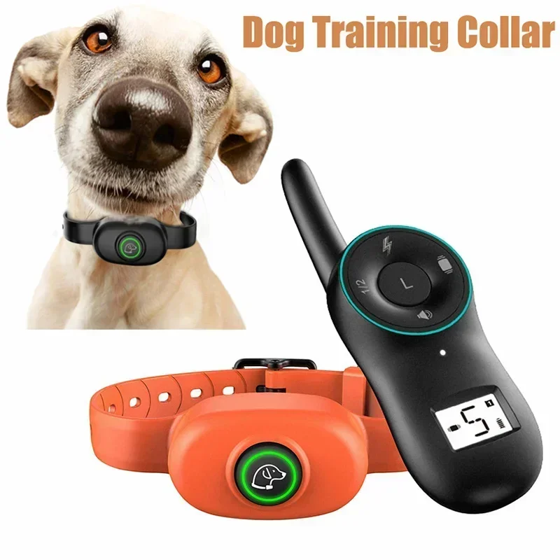 

Electric Remote Control Collar Anti Bark Dog Training Collar Shock Vibration Beep Pet Bark Stop IP67 Waterproof USB Rechargeable