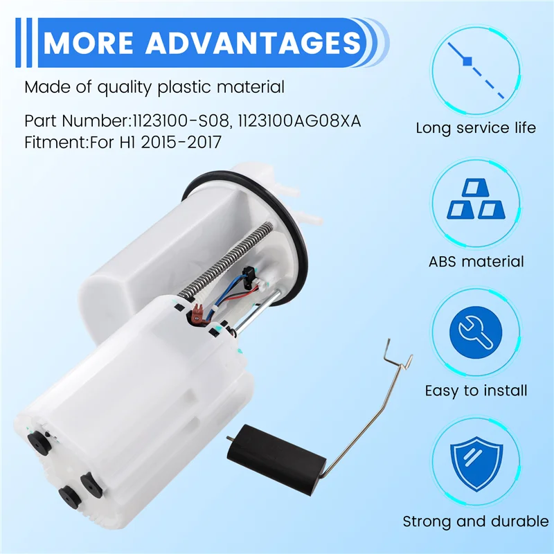 ABTD-1123100-S08, 1123100AG08XA Car Fuel Pump Assembly For Harvard H1 2015-2017