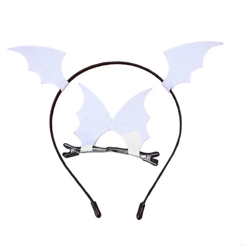 Cornes du diable enchanteresse M6CD, 3 pièces, accessoires pour cheveux polyvalents, bandeau pince à cheveux, ensemble pour