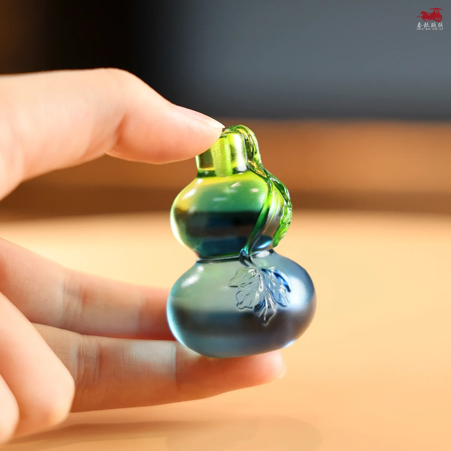 CX glazed gourd incense insert Fulu gourd Chinese study living room small ornament