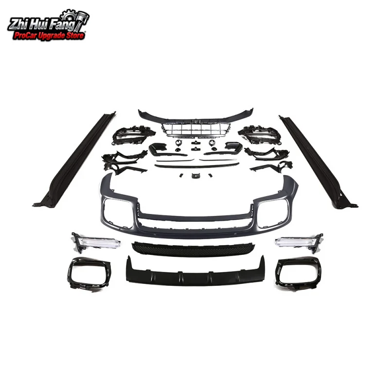 

Подходит для 21-23 Panamera 971.2, обновленный комплект кузова GTS с дневными ходовыми огнями, боковые юбки с короткой осью, стандартная декоративная панель