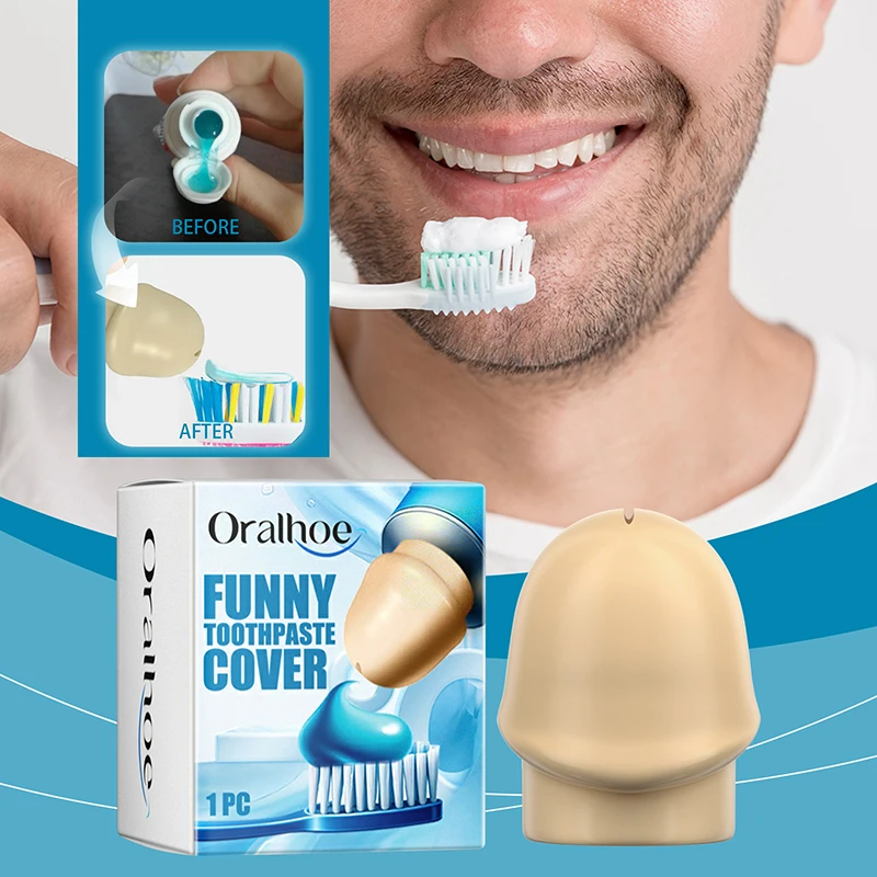 Cubierta de cabeza de distribución de pasta de dientes, cubierta protectora, divertida, personalizada, creativa, autosellante, a prueba de polvo, tapa sanitaria de pasta de dientes