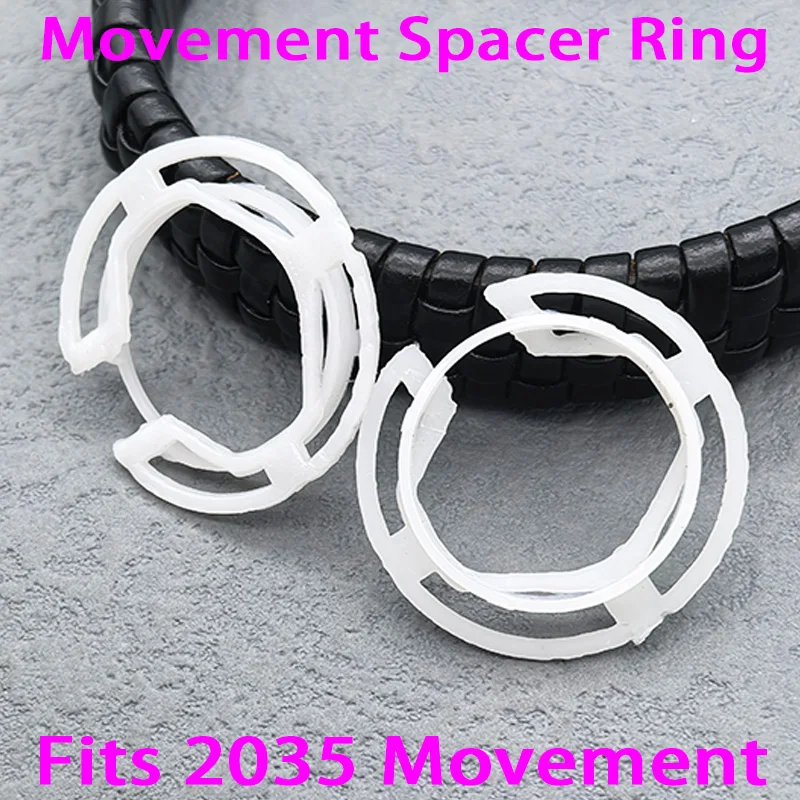 2035 Movement Spacer Ring Outer Diameter 27mm Height 3.8mm Plastic Fixed Ring Fits 2035 Movement Repair Replace Parts